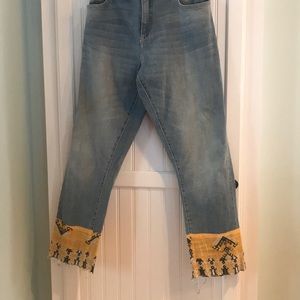 Anthropology denim jean/ capris.